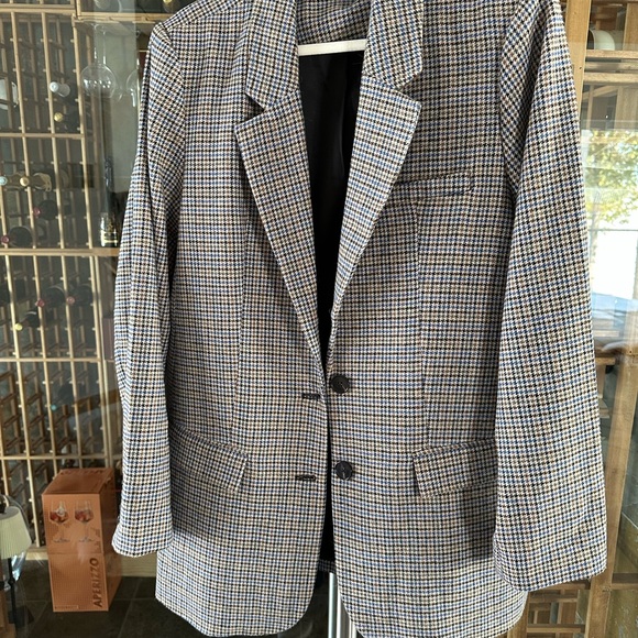 Plaid Blazer Jacket - Picture 1 of 5